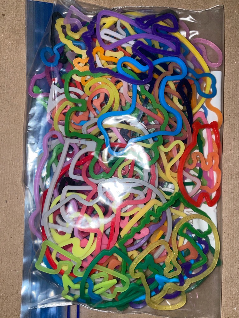 100 Silly Bandz Random Assortment